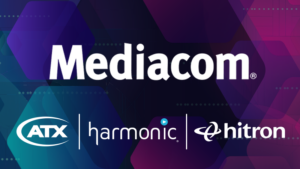 Logos for Mediacom, ATX Networks, Harmonic, and Hitron