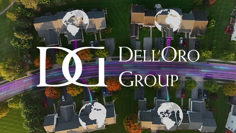 Dell’Oro Group logo on generic networking imagery