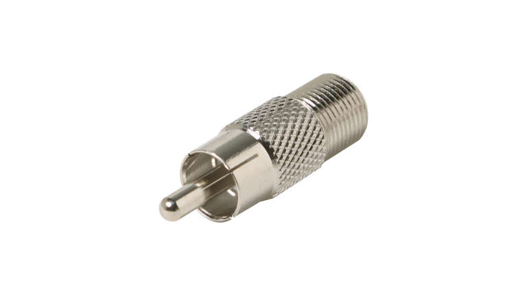 FF-R: F-Female to RCA-Male Adapter