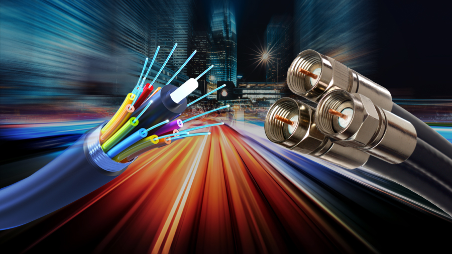 What's Different Between Fiber-Optic And Coaxial Cables?