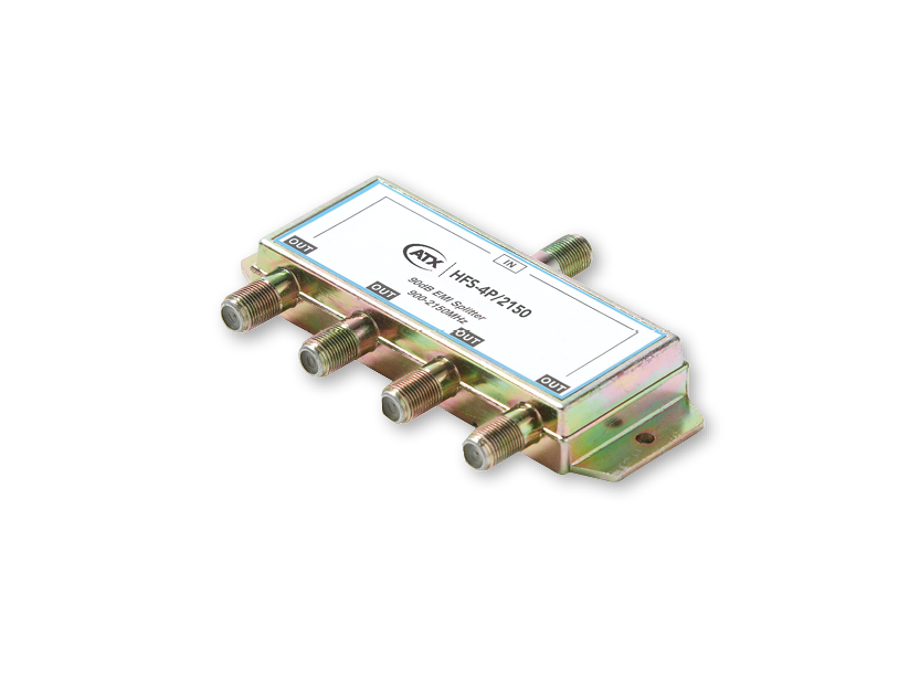 HFS-4P/2150: 4-Port Splitter (All Port Power Passing)