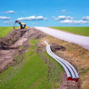 Digging cable lines