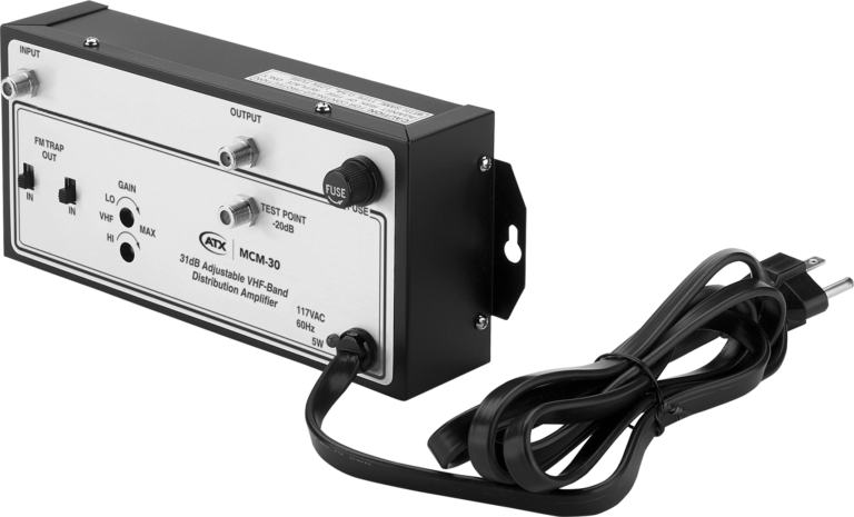MCM-30: 30dB Adjustable VHF-Band Distribution Amplifier