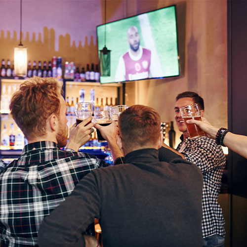 TVs in a venue