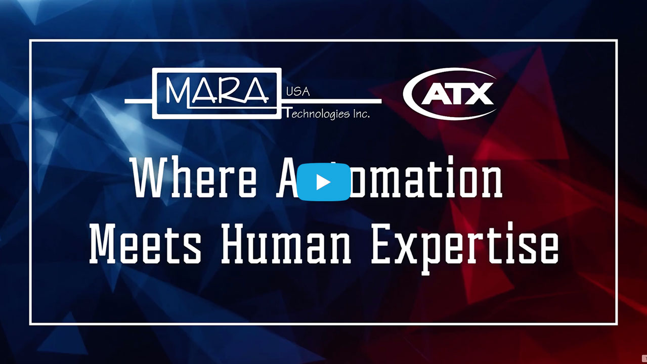 Where Automation Meets Human Expertise (ATX and MARA logos)