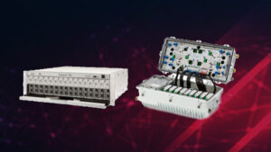 GS7000 nodes and Prisma II on red and black background