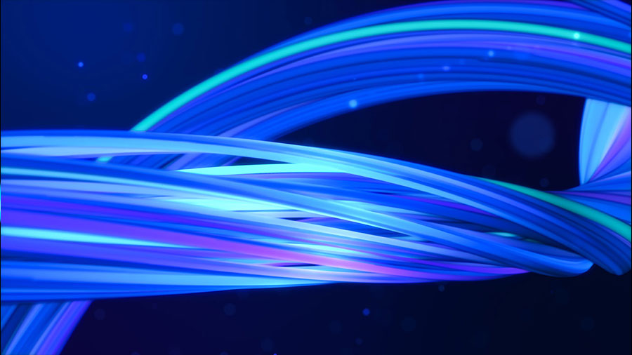 Illustration of fiber optic cables