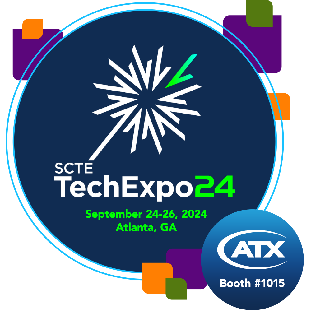 SCTE TechExpo24 logo - ATX Networks logo