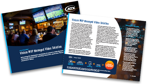 Visium MVP Managed Video Solution - Solution Brief Cover