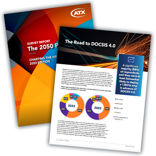 Cover and inside pages of the 2050 Project report 2023 edition