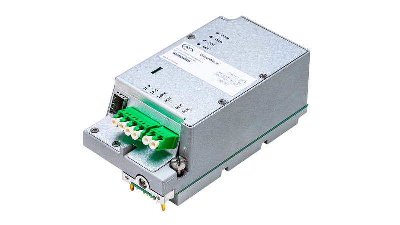 GigaWave Opti-HUB Switch (front right view)